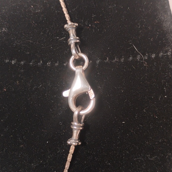 Silpada sterling silver green quartz diantree charm pendant on 16" .925 chain - Picture 5 of 9